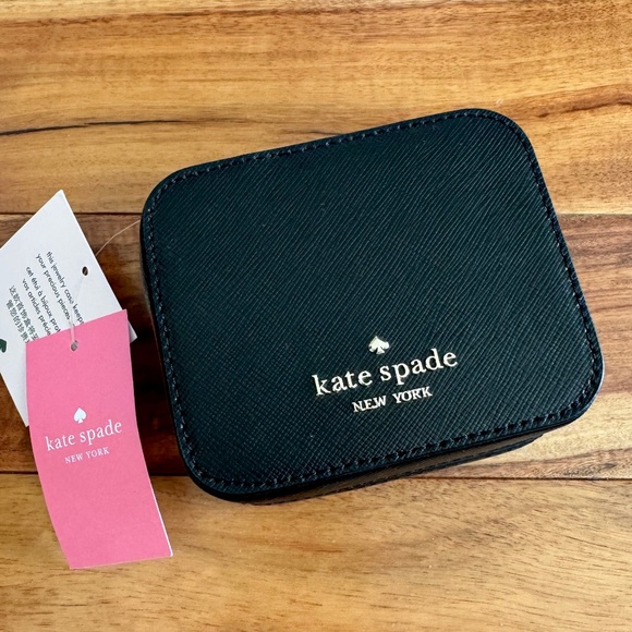 Kate Spade Black Madison Jewelry Case Holder Organizer NWT - Picture 1 of 4